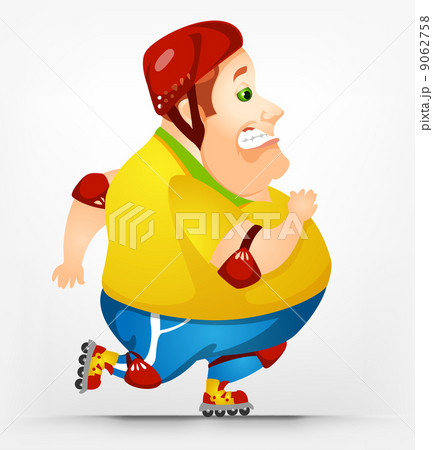 Cheerful Chubby Man 9062758