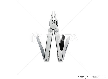 The multitool on a white background. The multitool on a white background. 9063089