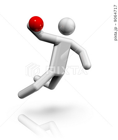 Handball 3D symbol Handball 3D symbol 9064717