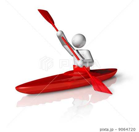 Canoe Slalom 3D symbol Canoe Slalom 3D symbol 9064720