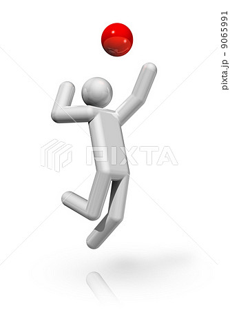 Volleyball 3D symbol Volleyball 3D symbol 9065991