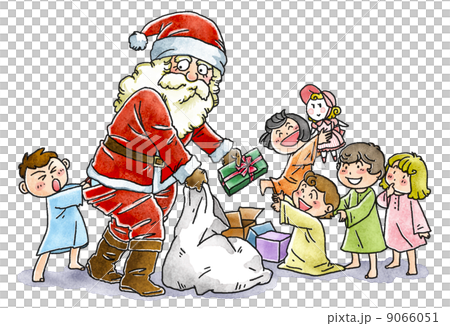 Santa Claus and children 9066051