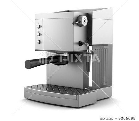 modern coffee machine isolated on white background with clipping path 9066699