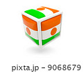 Flag of niger. Cube icon 9068679
