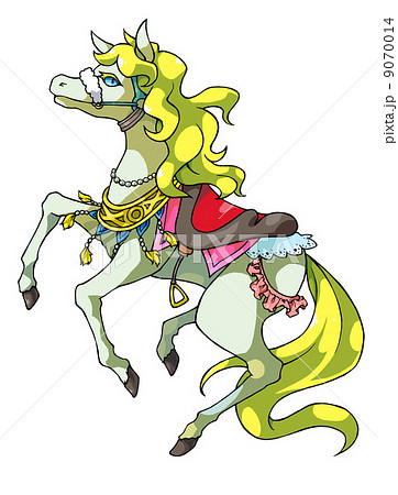 跳ね馬（カラー）のイラスト素材 [9070014] - PIXTA