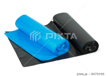 Pair of rolled plastic garbage bags Pair of rolled plastic garbage bags 9070590