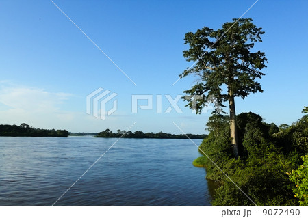 ガボン一の大河、オゴウェ川 9072490