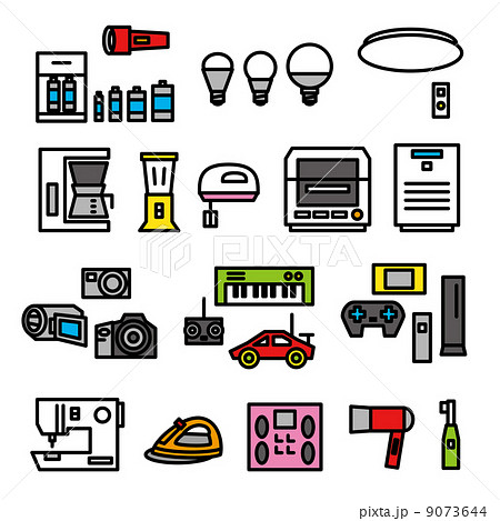 家電　素材セット　02 9073644