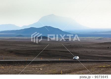 Highway through Iceland Mountains landscape 9073645