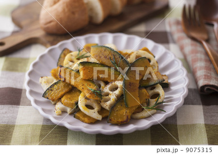 かぼちゃと蓮根のソテー かぼちゃと蓮根のソテー 9075315