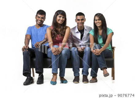 Happy group of Indian friends. 9076774