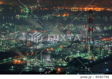 水島工場の夜 9080786