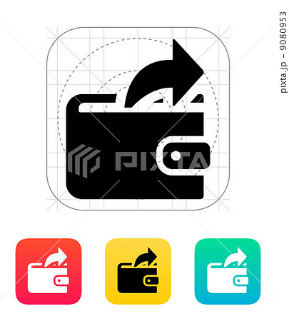 Outgoing payment from wallet icon 9080953