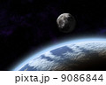 Surface Planet Earth and Moon 9086844