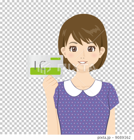 ICカードと女性 9089162