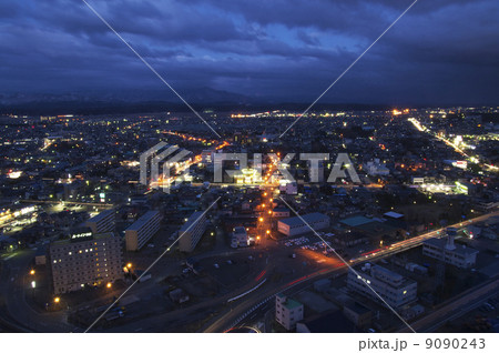 秋田市の夜景 秋田市の夜景 9090243