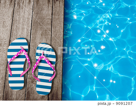 flip flops swimming