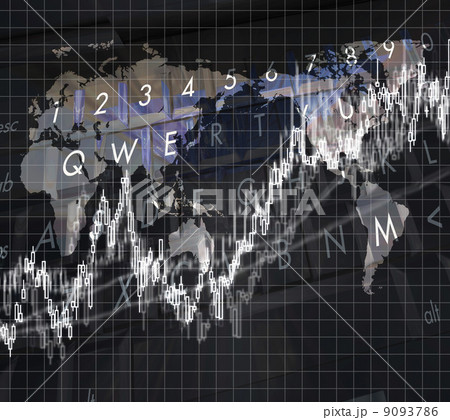 世界のネット株式投資／キーボード 9093786