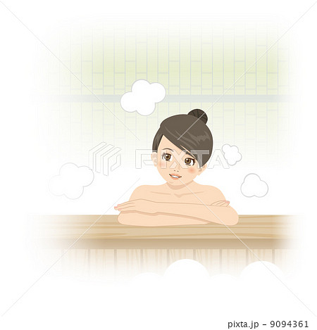 入浴する女性 9094361