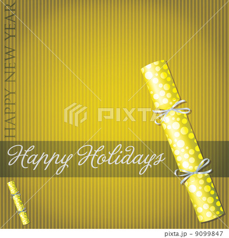 Happy Holidays bubble cracker card in vector format. Happy Holidays bubble cracker card in vector format. 9099847