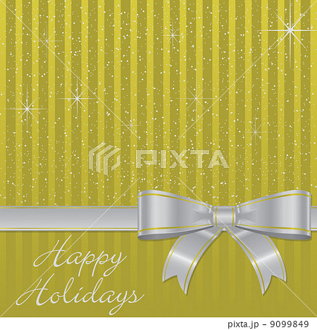 Bow and stars Christmas card in vector format. Bow and stars Christmas card in vector format. 9099849