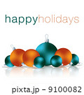 Happy Holidays bauble card in vector format. 9100082