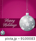 Happy Holidays star bauble card in vector format. 9100083