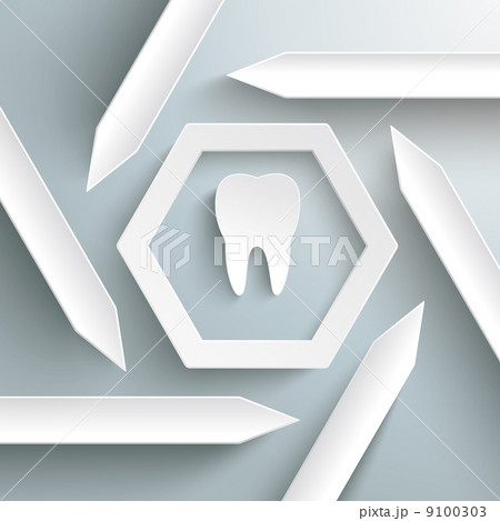 Six Arrows Hexagon Infographic Tooth PiAd 9100303