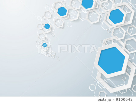 White And Blue Hexagons Dust White And Blue Hexagons Dust 9100645