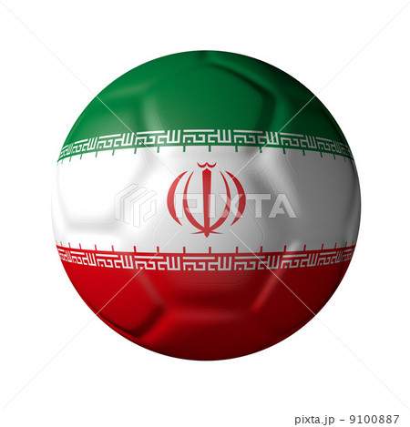 イランのサッカーボール型国旗 9100887