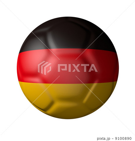 ドイツのサッカーボール型国旗 9100890