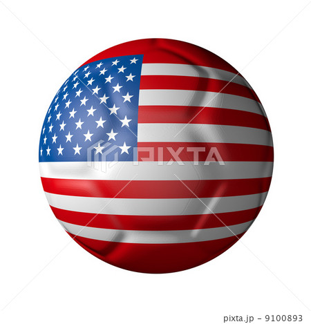 アメリカのサッカーボール型国旗 9100893