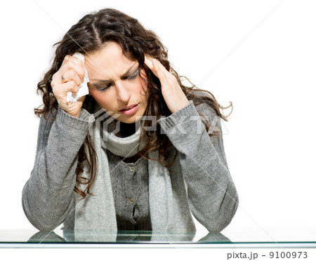 Sick Woman. Flu. Woman Caught Cold Sick Woman. Flu. Woman Caught Cold 9100973