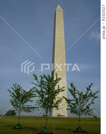 モニュメント、ナショナルモール、アメリカ、ワシントン、ワシントンDC、アメリカ合衆国、国旗、旗、星条旗、記念塔、リンカーン記念塔、塔、記念、記念館、オベリスク、建物、建築、建築物、建設、建設物 9102027