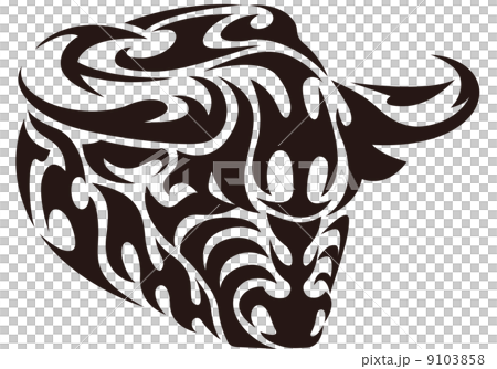 部落的 矢量 奶牛 9103858