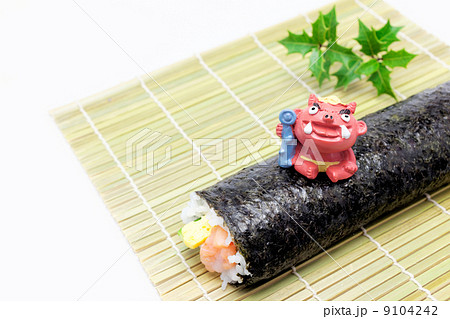 節分　赤鬼と恵方巻 9104242