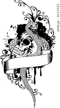 skull and snake 9115422