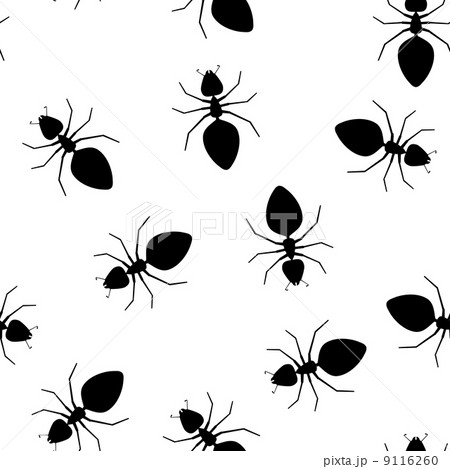 Seamless vector texture - ants pests 9116260