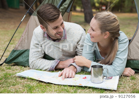 Young couple camping in the wilderness Young couple camping in the wilderness 9127056