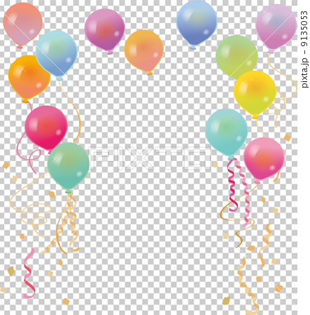 Balloon Frame Material Stock Illustration