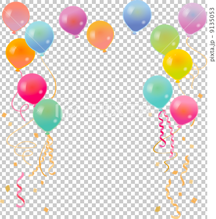 Balloon Frame Material Stock Illustration