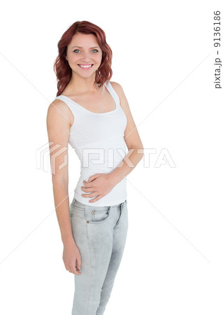 Portrait of a smiling casual young woman Portrait of a smiling casual young woman 9136186