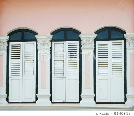 vintage window on wall 9140315