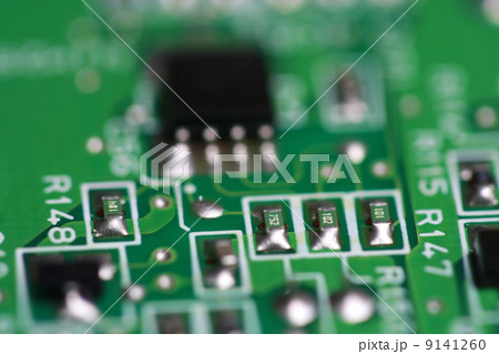 closeup of a computer circuit board closeup of a computer circuit board 9141260