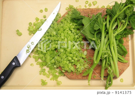 Green vegetables slice 9141375