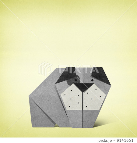 Origami dog made from Recycle Paper 9141651