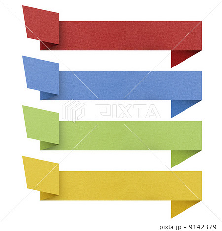 Header origami tag recycled paper . Header origami tag recycled paper . 9142379