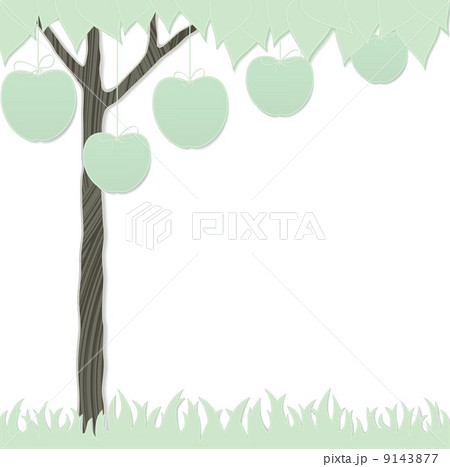 cutout apple tree and grass cutout apple tree and grass 9143877