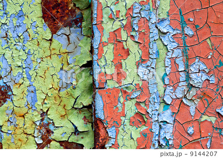 old abstract background from the cracked paint on rusty iron old abstract background from the cracked paint on rusty iron 9144207