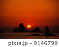 田子海岸の夕日-2 9146799